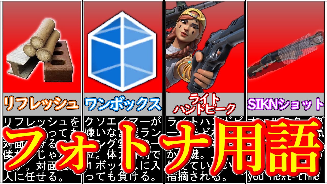 フォートナイト用語まとめ【フォートナイト/ゆっくり解説/実況】