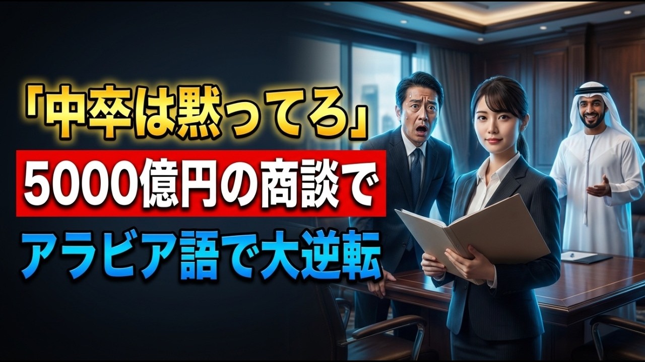 「中卒ちゃん、英語で何かしゃべってみろよ」貧しい女研修生が5ヶ国語対応できるとも知らず見下すエリート部長―直後、海外VIPの前で放った一言で本部凍りつく。5000億案件奪取で部長愕然