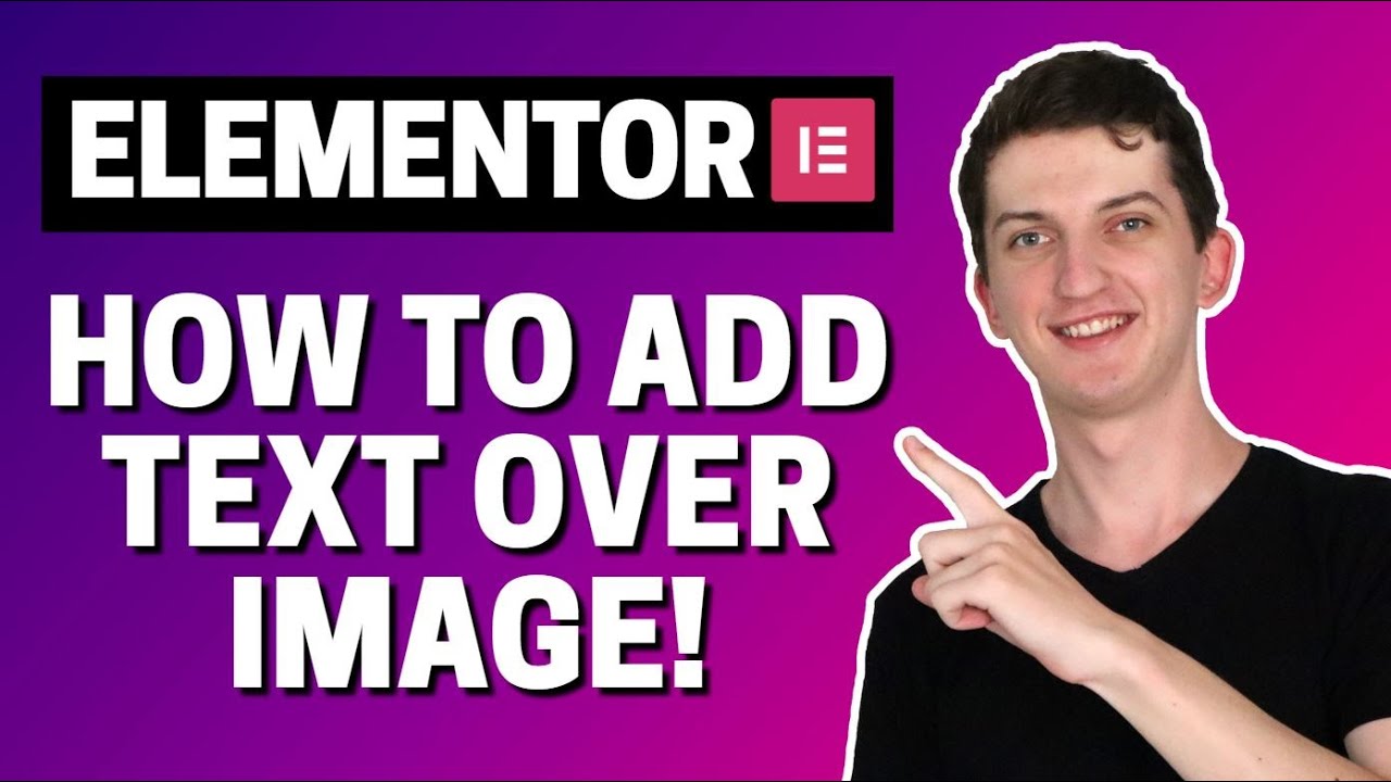 Как сделать текстовое наложение изображения в Elementor