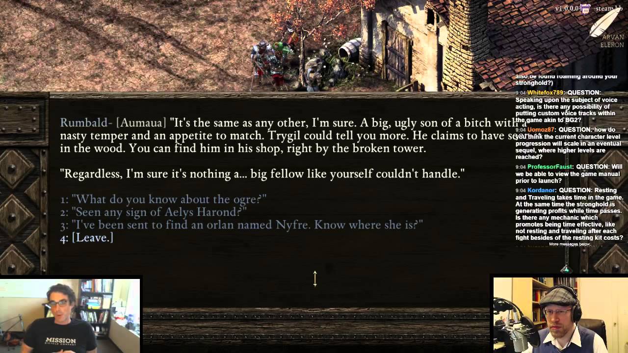Arv's interview with Josh Sawyer, Project Director for Obsidian's Pillars of Eternity!