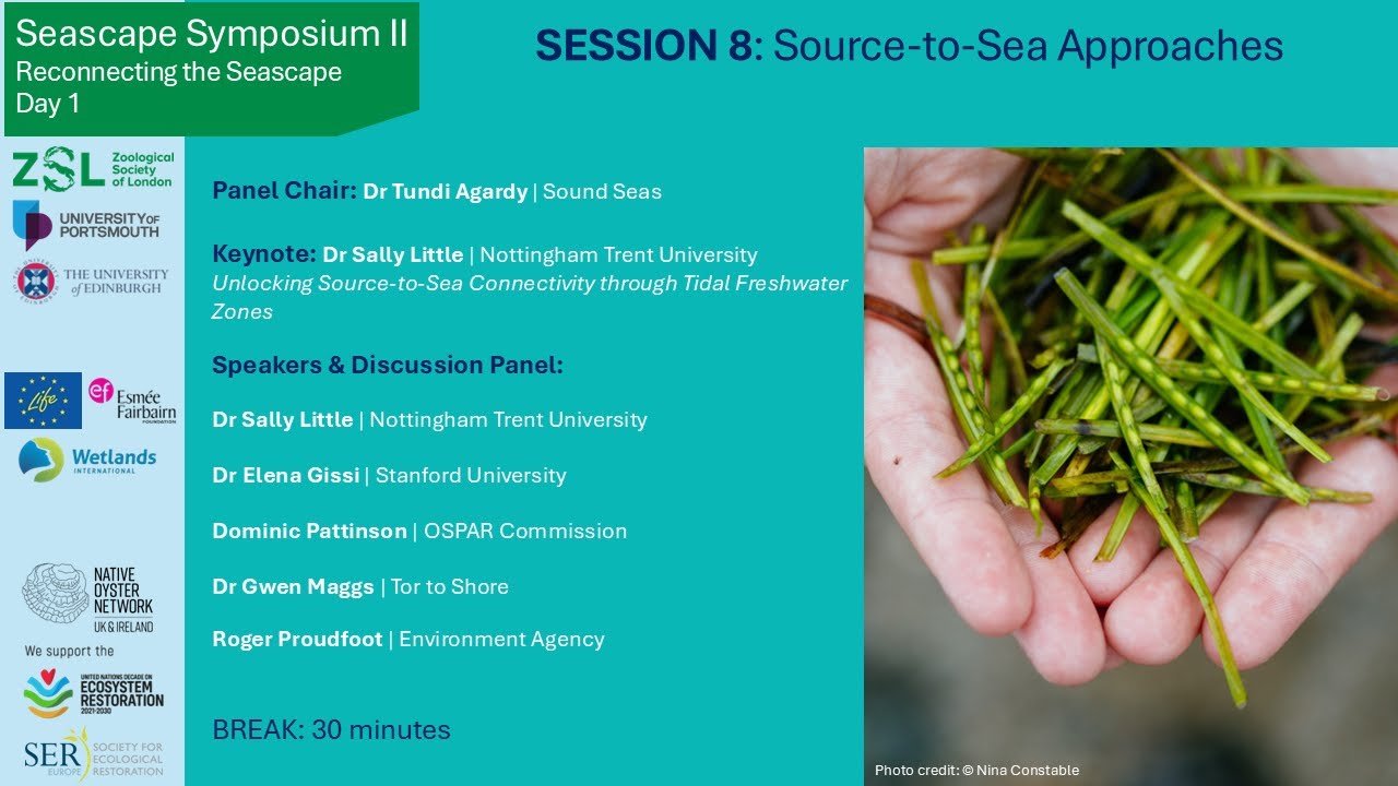 Seascape Symposium II - Session 8: Source-to-Sea approaches