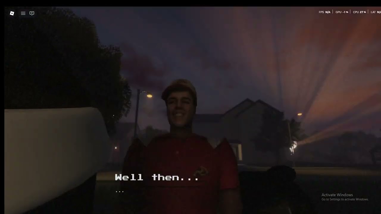 playing a scary scary horror game