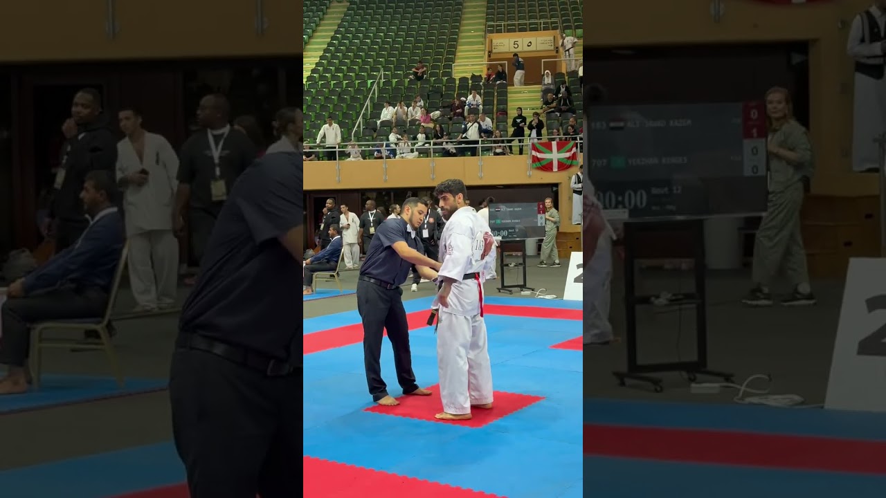 النزال الثاني بطوله العالم 🌎مع اللاعب الكازخستاني🇰🇿خسارتي اثر فاول واحد الحمدالله والشكر 