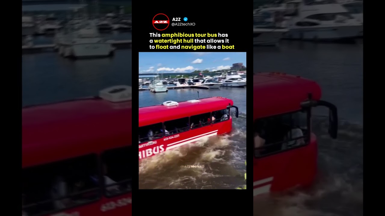 This Tour Bus Just Drove Straight Into the River