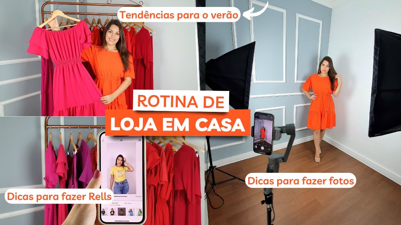 COMO TIRO FOTOS PARA MINHA LOJA DE ROUPAS + App que transforma fotos em reels
