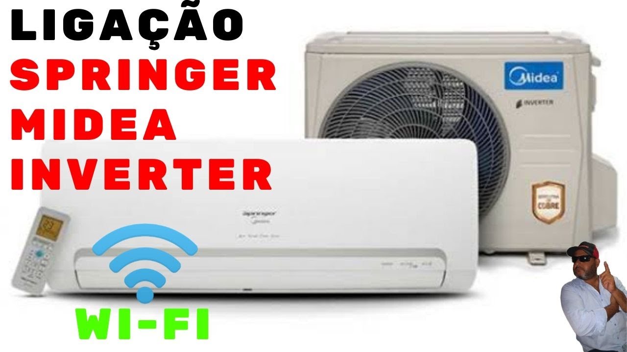 LIGAÇÃO ELÉTRICA AR CONDICIONADO SPRINGER MIDEA INVERTER WI-FI