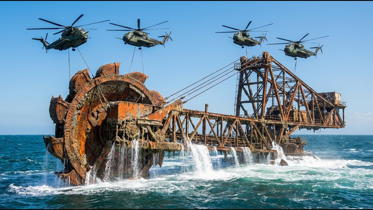Reviving Bagger 293: Salvaging the World’s Largest Bucket Wheel Excavator from the Ocean Depths