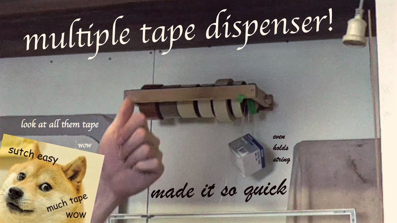 how to make a multiple tape dispenser