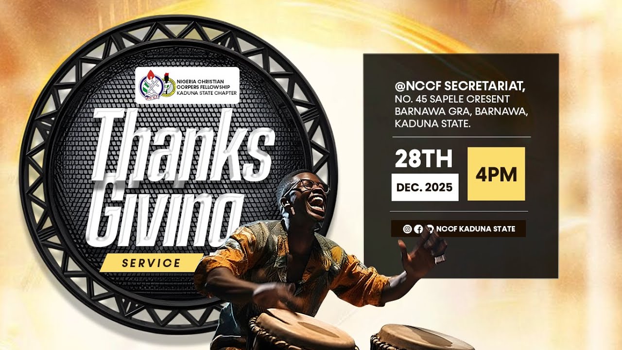 MESSAGE MINISTRATION||THANKSGIVING SERVICE||28TH|12|2025
