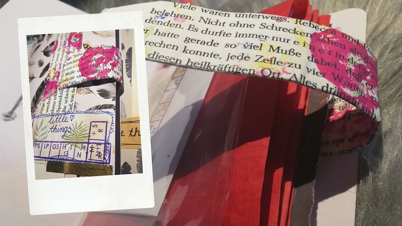 DIY kleines Aufbewahrungsbüchlein - einfach und selbstgemacht für euren Junk Journal Schreibtisch