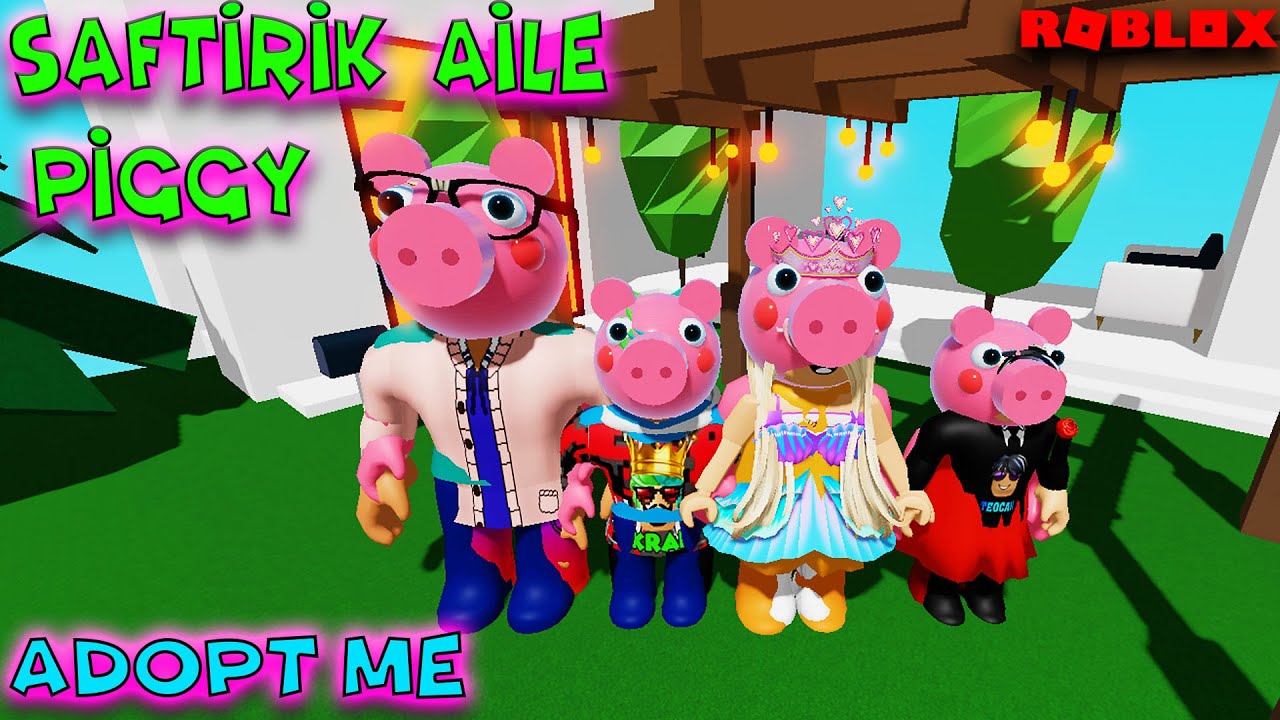 🐷 SAFTİRİK AİLE PİGGY ! 💚( &Ccedil;OK KOMİK B&Ouml;L&Uuml;M )😂| ROBLOX ADOPT ME ! 💗