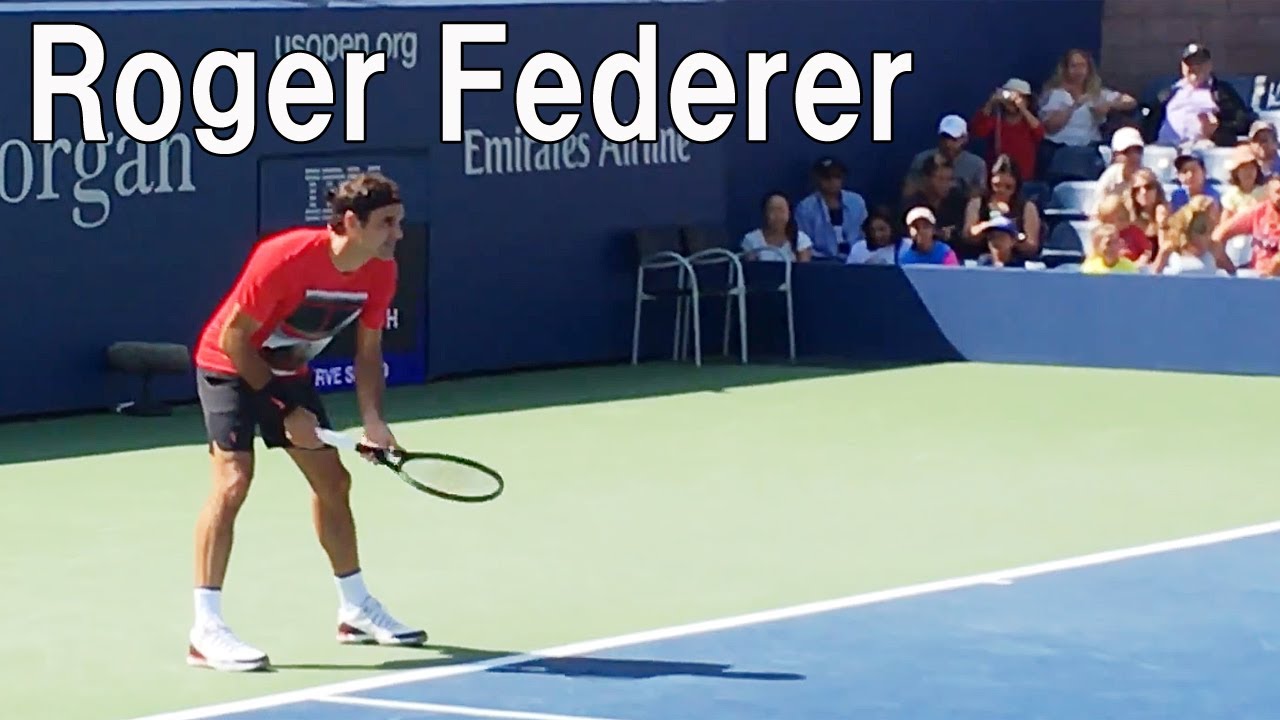 Roger Federer practice【Us Open 2017】 フェデラーの練習 全米オープン2017