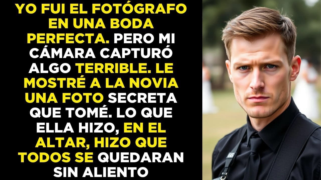 Fui la fotógrafa en una boda perfecta… pero mi cámara reveló un terrible secreto