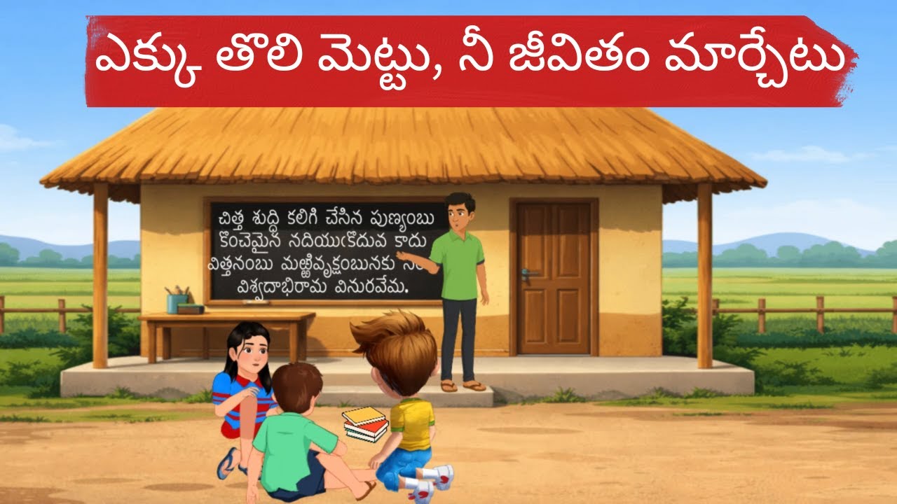 ఎక్కు తొలి మెట్టు, నీ జీవితం మార్చేటు #motivation #story #love  #animation #telugu #selfimprovement