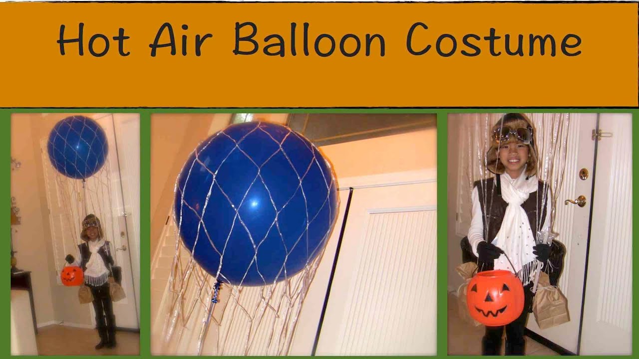 How I Made a Hot Air Balloon Costume with a Real Balloon {home made costumes}