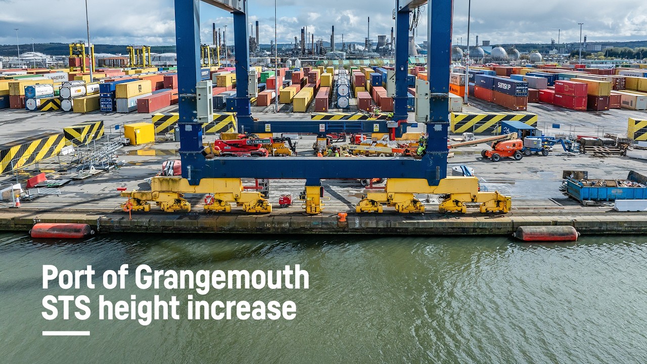 Use Liebherr Transform – STS height increase Forth Ports, Grangemouth, Scotland | Liebherr
