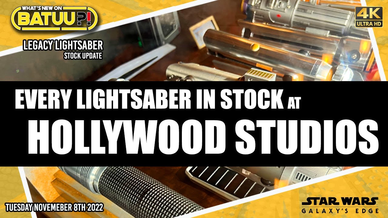 Every Lightsaber IN STOCK at Hollywood Studios | Disney | Legacy Lightsaber Update | Galaxy's Edge