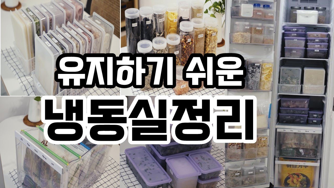 유지하기 쉬운 냉동실정리, 냉동정리용기추천,냉동실정리꿀팁,식재료보관법,실리쿡,땡스소윤,다이소,