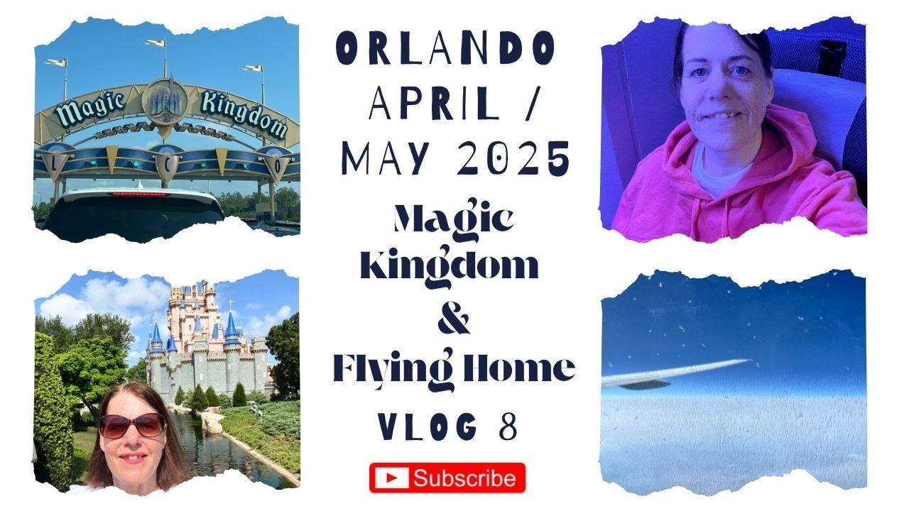 ORLANDO VLOGS! Magic Kingdom & Flying Home - Vlog 8