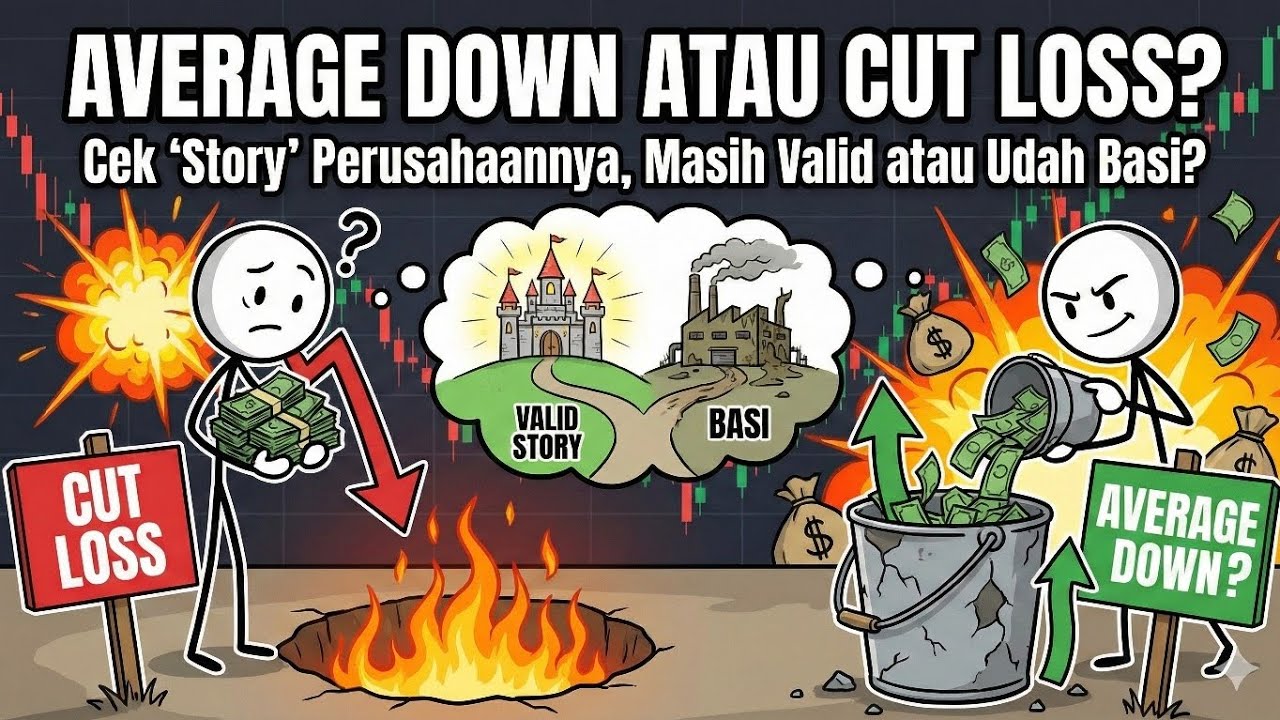 Average Down atau Cut Loss? Cek 'Story' Perusahaannya, Masih Valid atau Udah Basi?