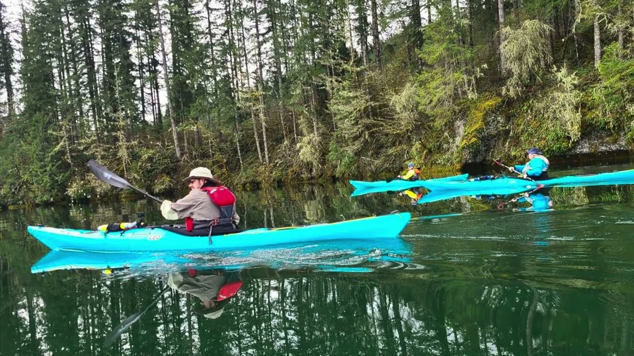 Lake Merwin, Washington. 3 new P&H kayaks. April 7th 2024