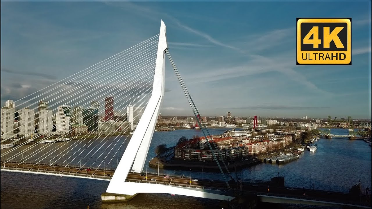 Rotterdam by drone (4K)