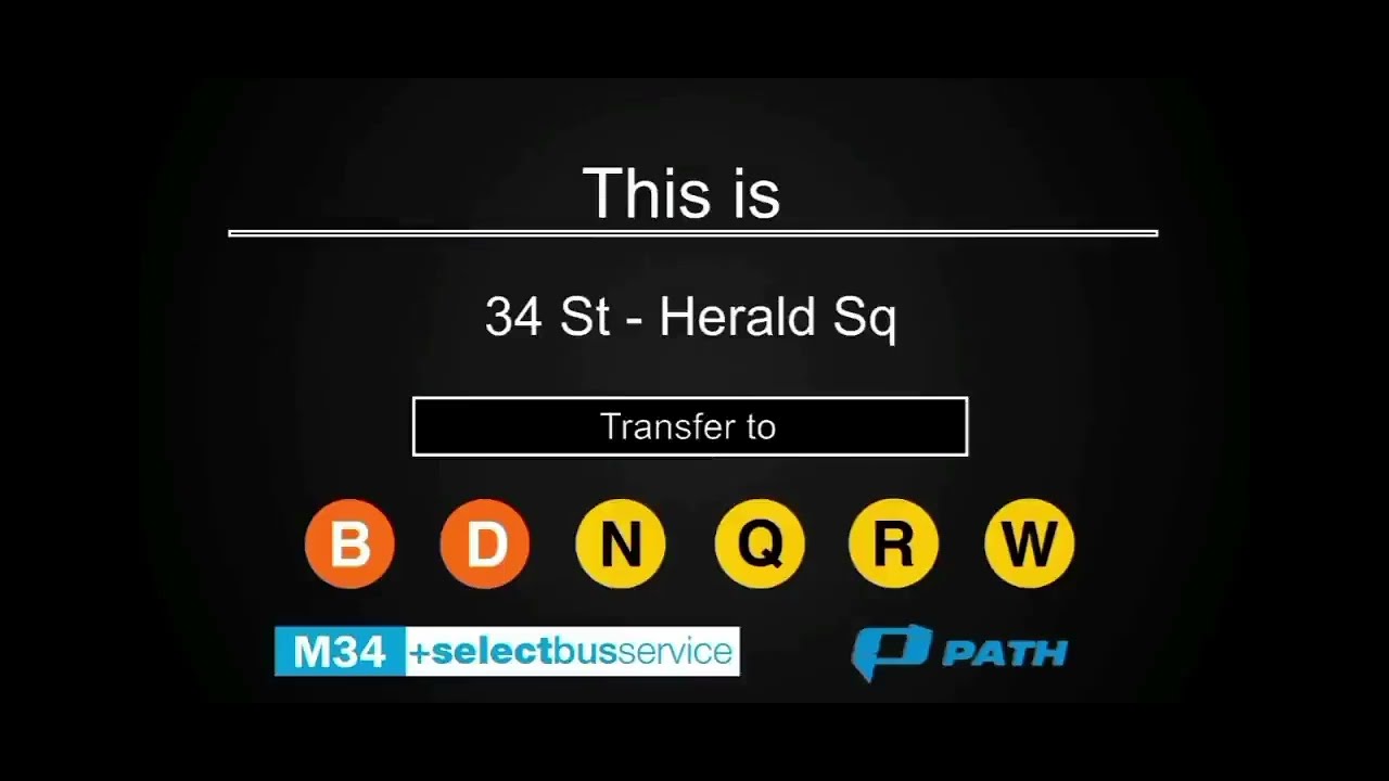 ＜F＞6th Av Express Train Announcements