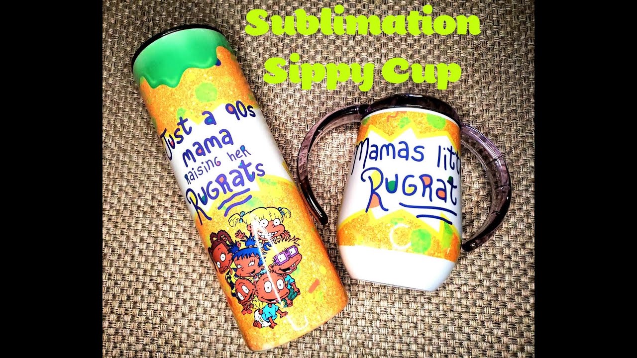 Sublimation || Sippy Cup || First Attempt (Heat Gun)😊