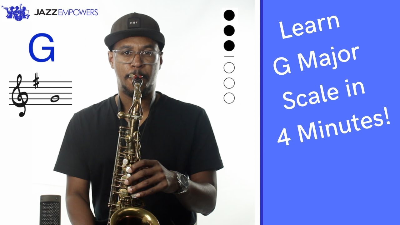 Гамма соль мажор на альт-саксофоне (си-бемоль концертная)