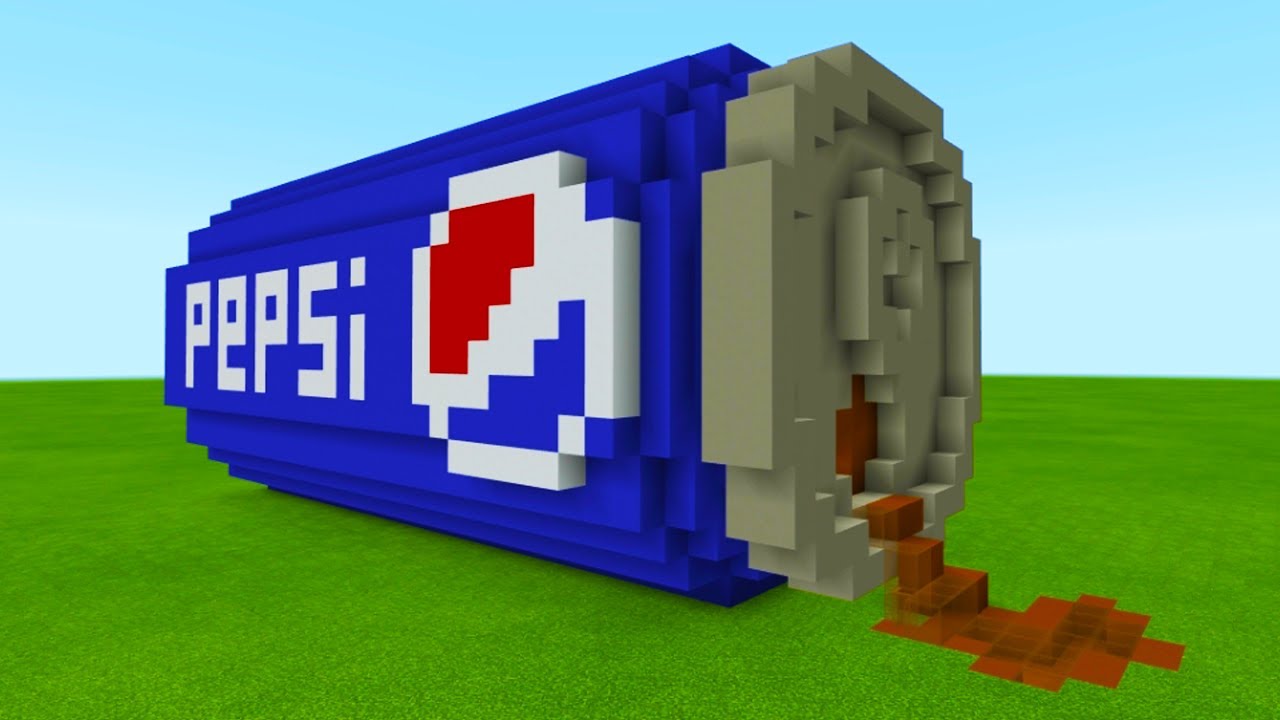 Minecraft: How To Make A Giant Pepsi Can House 