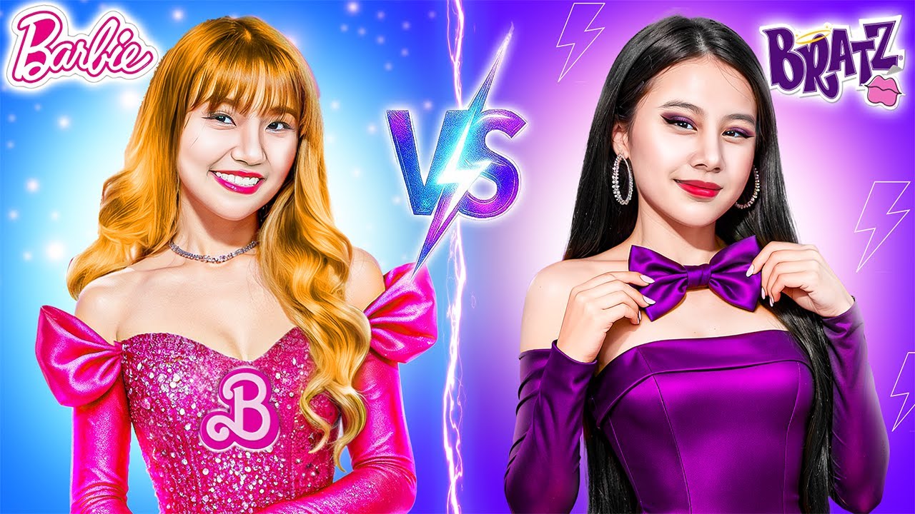 Gauche Ou Droite ? Barbie Pauvre Vs Bratz Riche Au Concours D'habillage