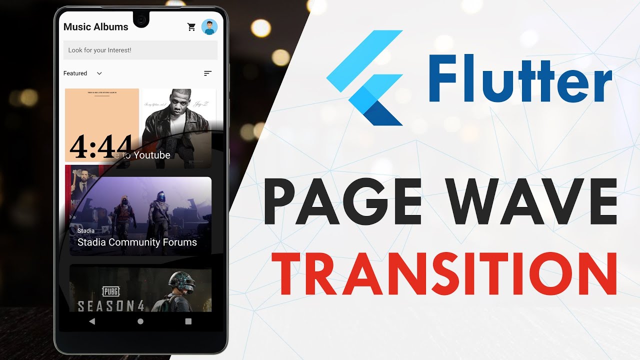 Flutter Fancy Page Wave Transition Animation | Flutter UI Design Tutorial