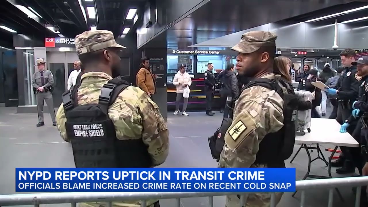 NYPD reports uptick in subway crime