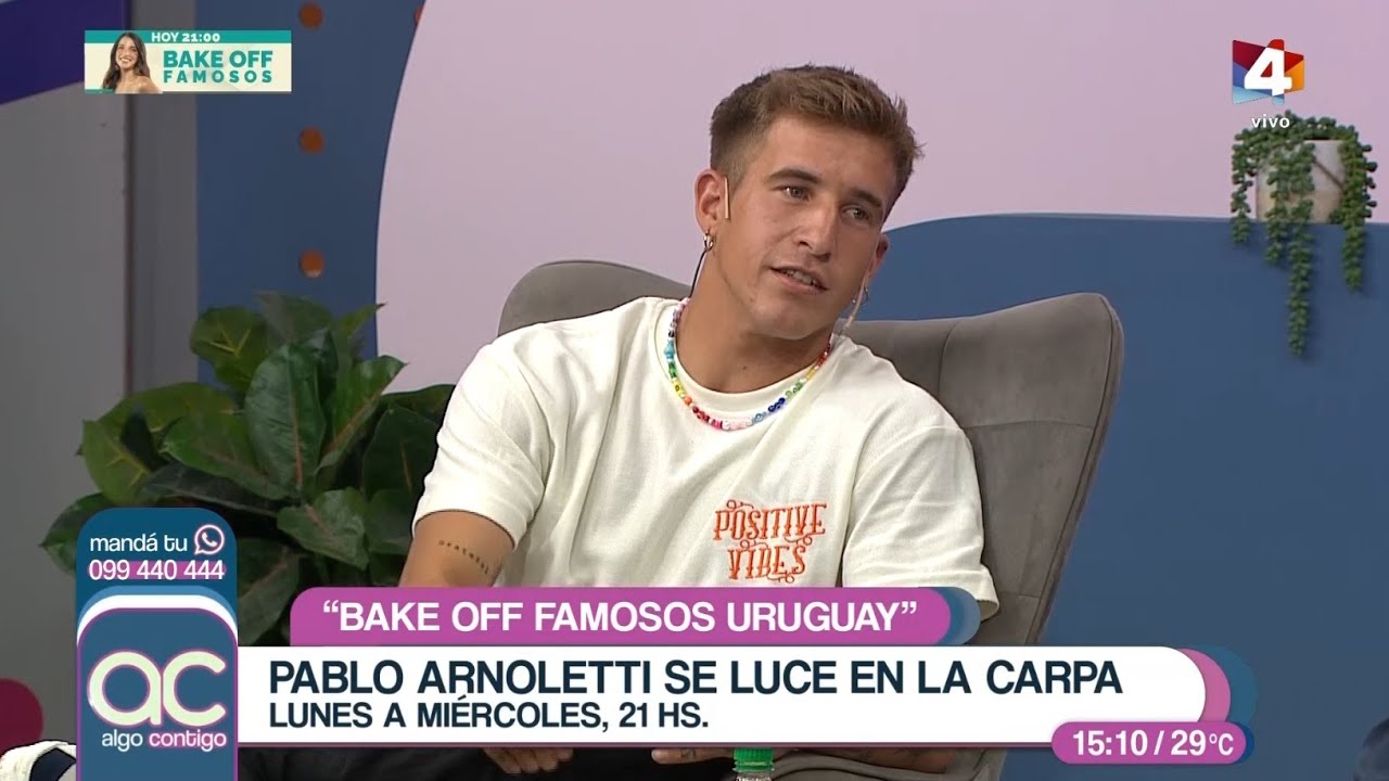 Algo Contigo - Pablo Arnoletti se luce en Bake Off Famosos Uruguay