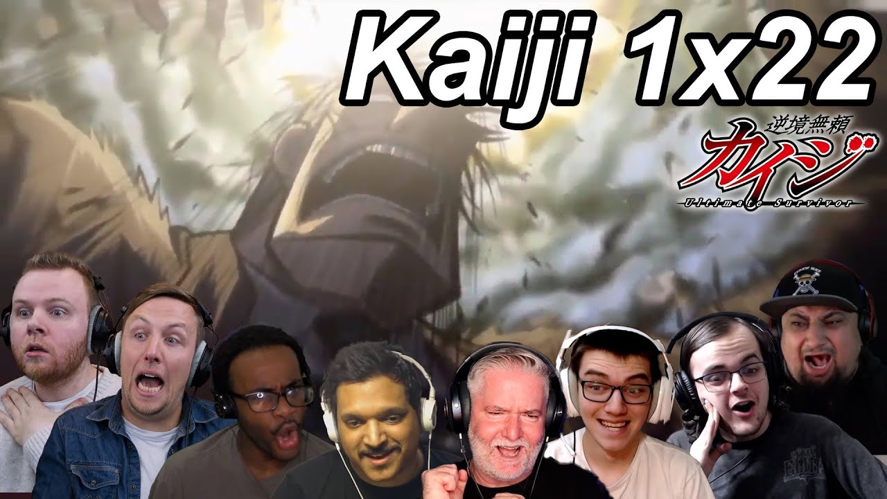 Kaiji Ultimate Survivor 1x22 Reactions | Great Anime Reactors!!! | 【カイジ】【海外の反応】