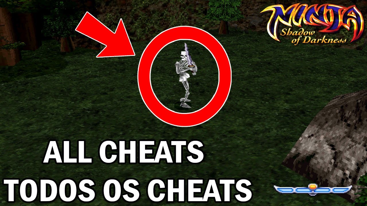 Ninja Shadow of Darkness (PS1) - All Cheats (Todos os Cheats)