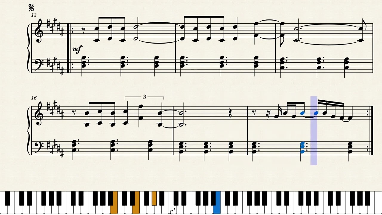 Yellow - Coldplay - Intermediate Piano