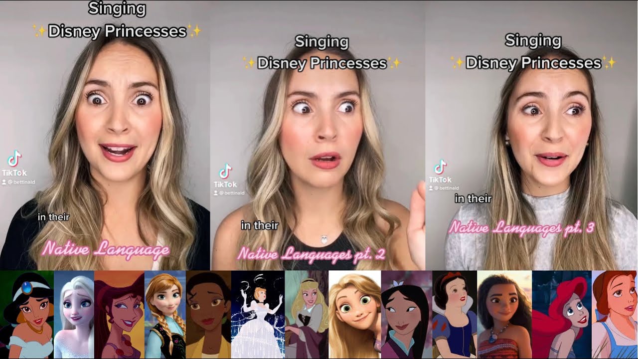Singing Disney Princesses in their Native Languages (Part 1, 2 & 3) - Bettina Lobo