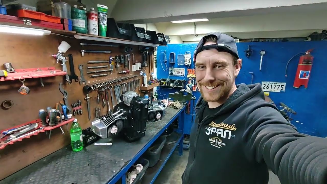 Собрали мотор Урала АнтиХарлей! Какой красавчик! На очереди К750 на 930 кубов!