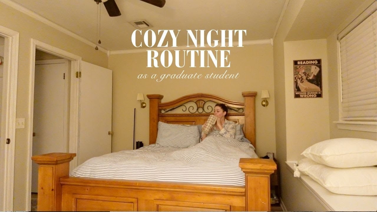 5pm WINTER NIGHT ROUTINE 🎧😴 grad student, evening classes, & cozy vibes