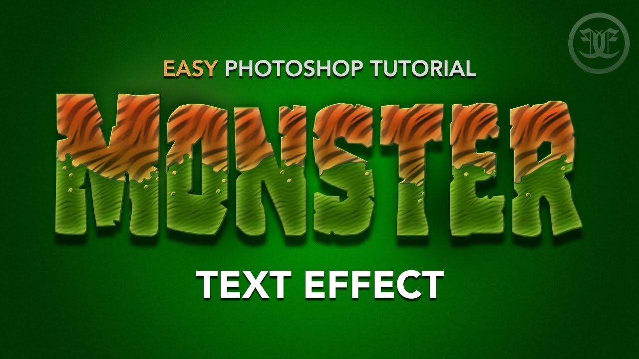 Easy Photoshop Tutorial: Monster Text Effect