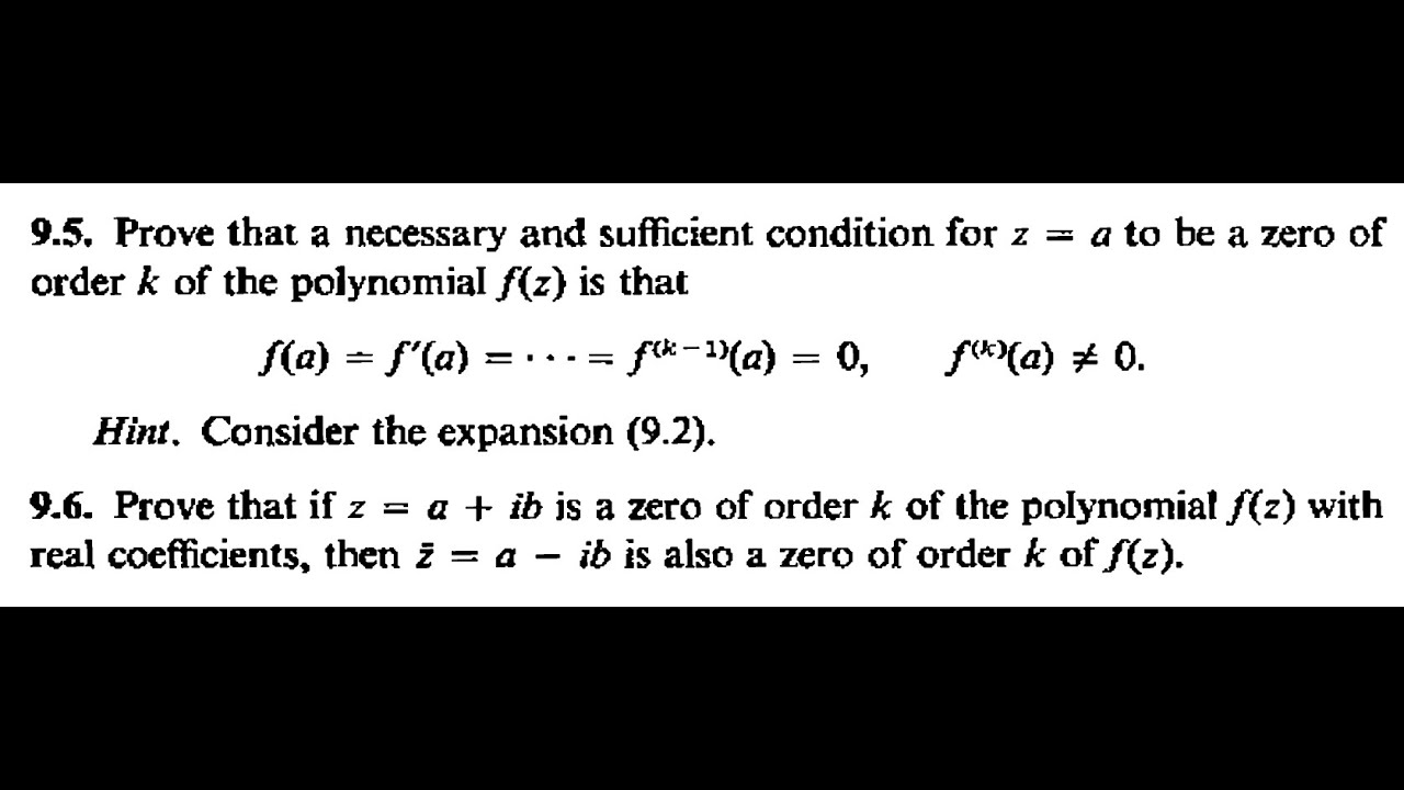 Complex Analysis -Markushevich's book1 Prob 9.3, 9.4: Root of order k of a polynomial