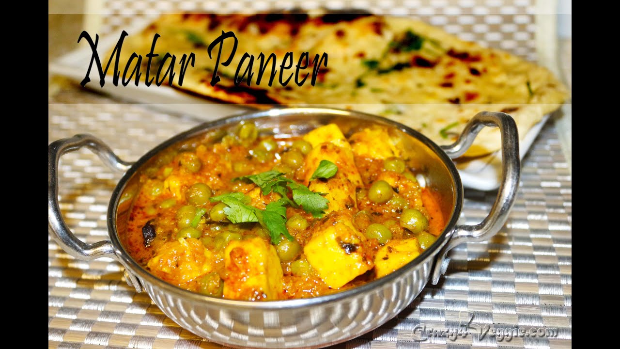 Matar paneer in 5 MINUTES by crazy4veggie.com