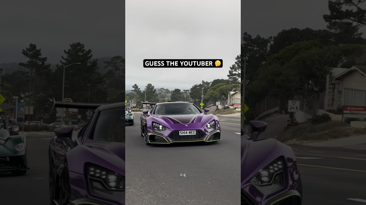 Who’s that driving this purple Zenvo TSR-S? 👀