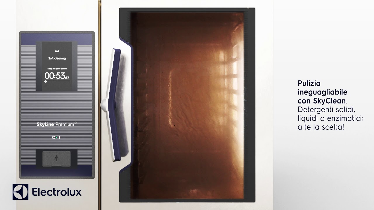 SkyLine Forni di Electrolux Professional - Sistema di pulizia automatico e integrato