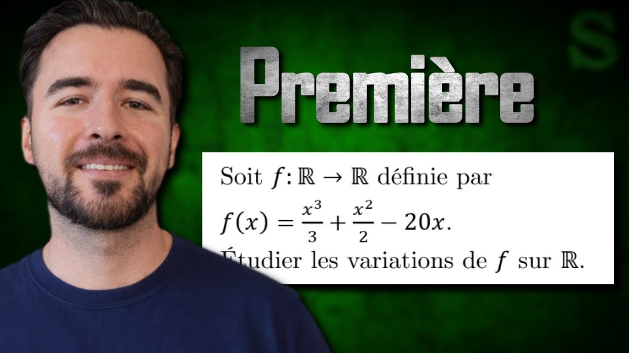 Variation, fonction, dérivée, tableau, signe, polynôme, cube, degré 3, racine, factorisation