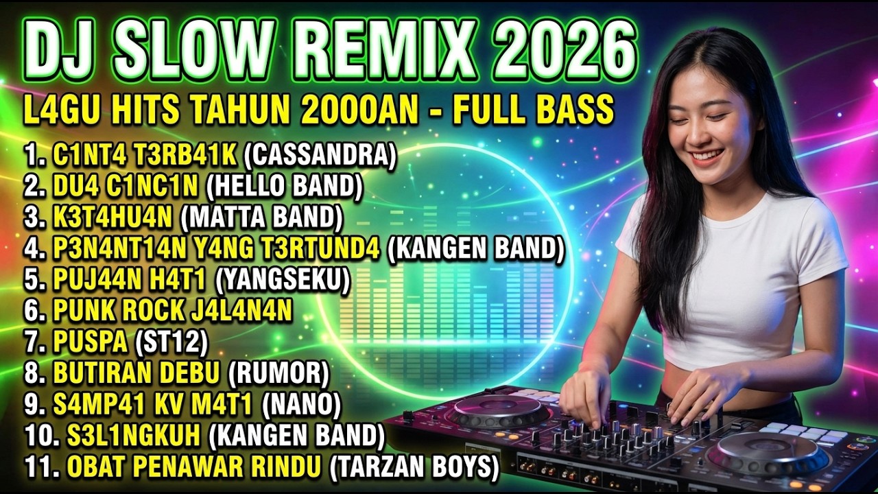 DJ REMIX SLOW FULL BASS TERBARU 2026 🔥 DJ CAMPURAN VIRAL TIKTOK – COVER LAGU POP INDONESIA