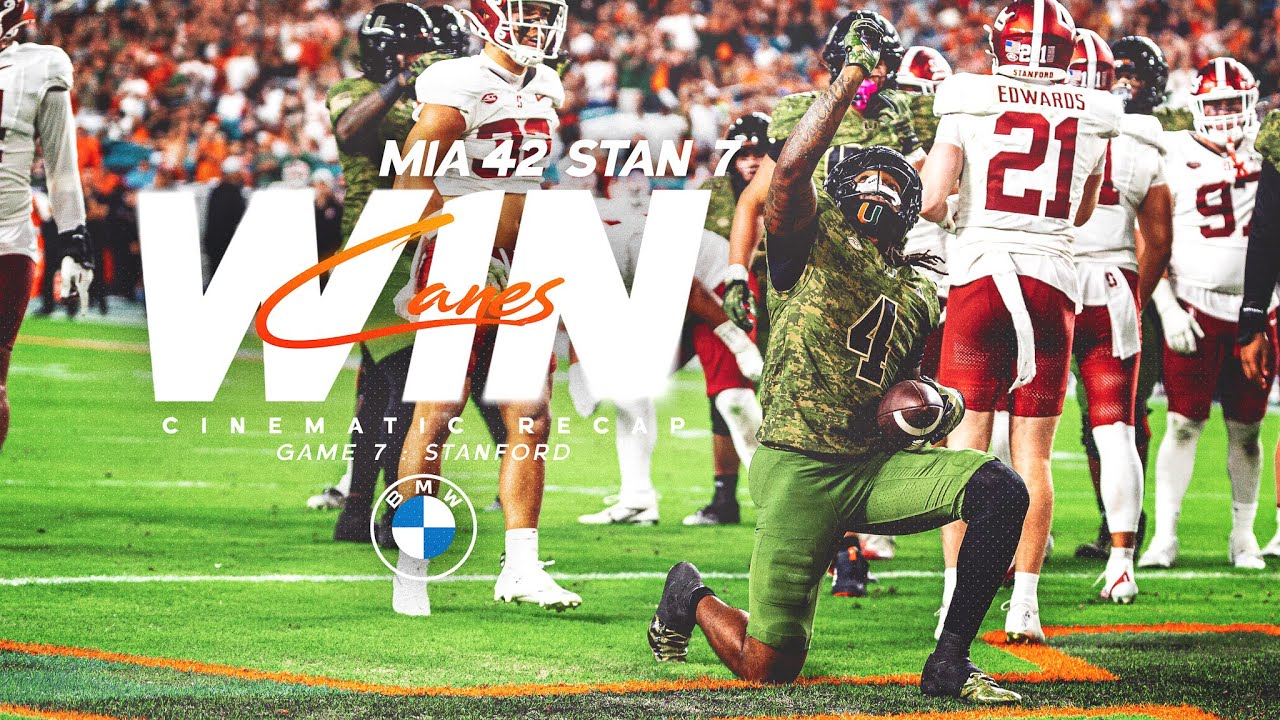 Week Nine Cinematic Recap | Miami vs Stanford | 10.25.25