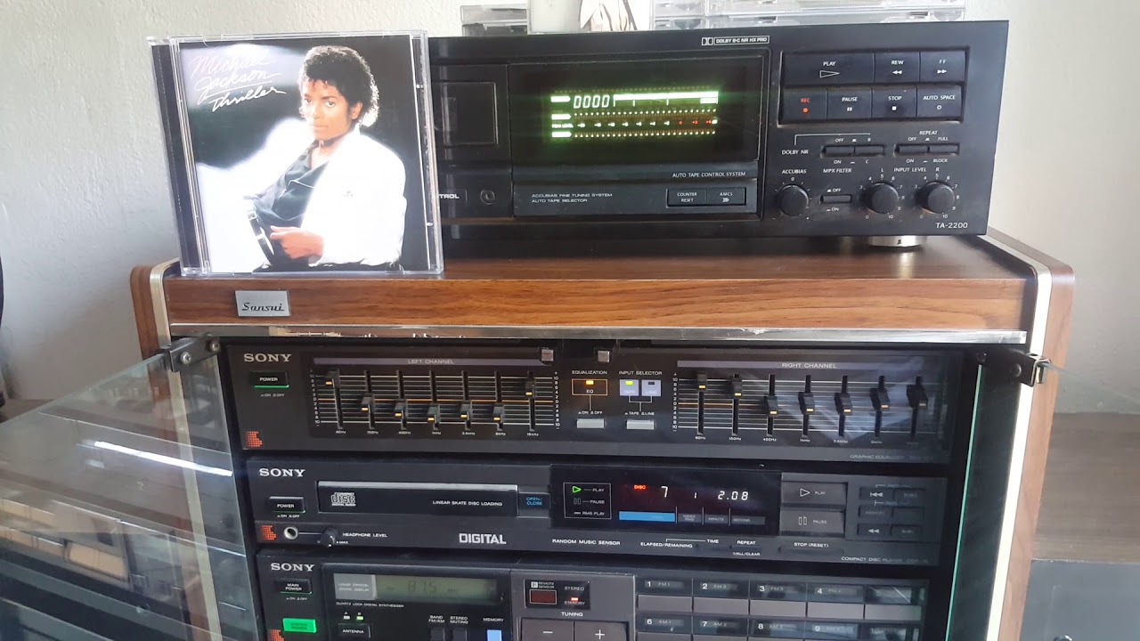 Sony audio system digital  1985 vintage. and sansui speakers