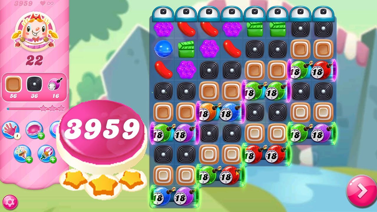 Candy Crush Saga Level 3959 || No Boosters || 3 Stars 🌟🌟🌟